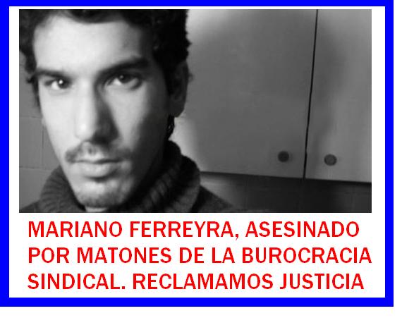 COMISION CATALANA  POR EL JUICIO Y CASTIGO A LOS ASESINOS DE MARIANO FERREYRA